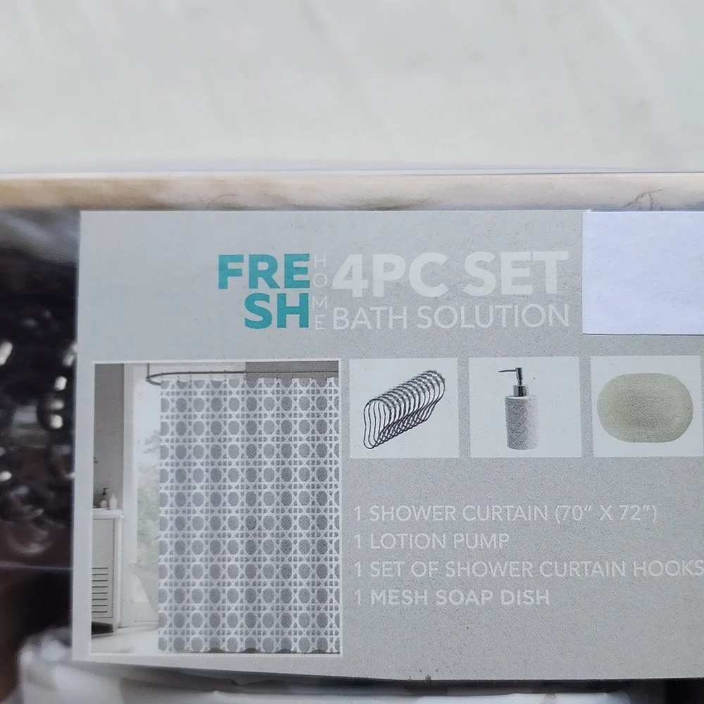 Fresh Home 4pc Bath Accessory Set